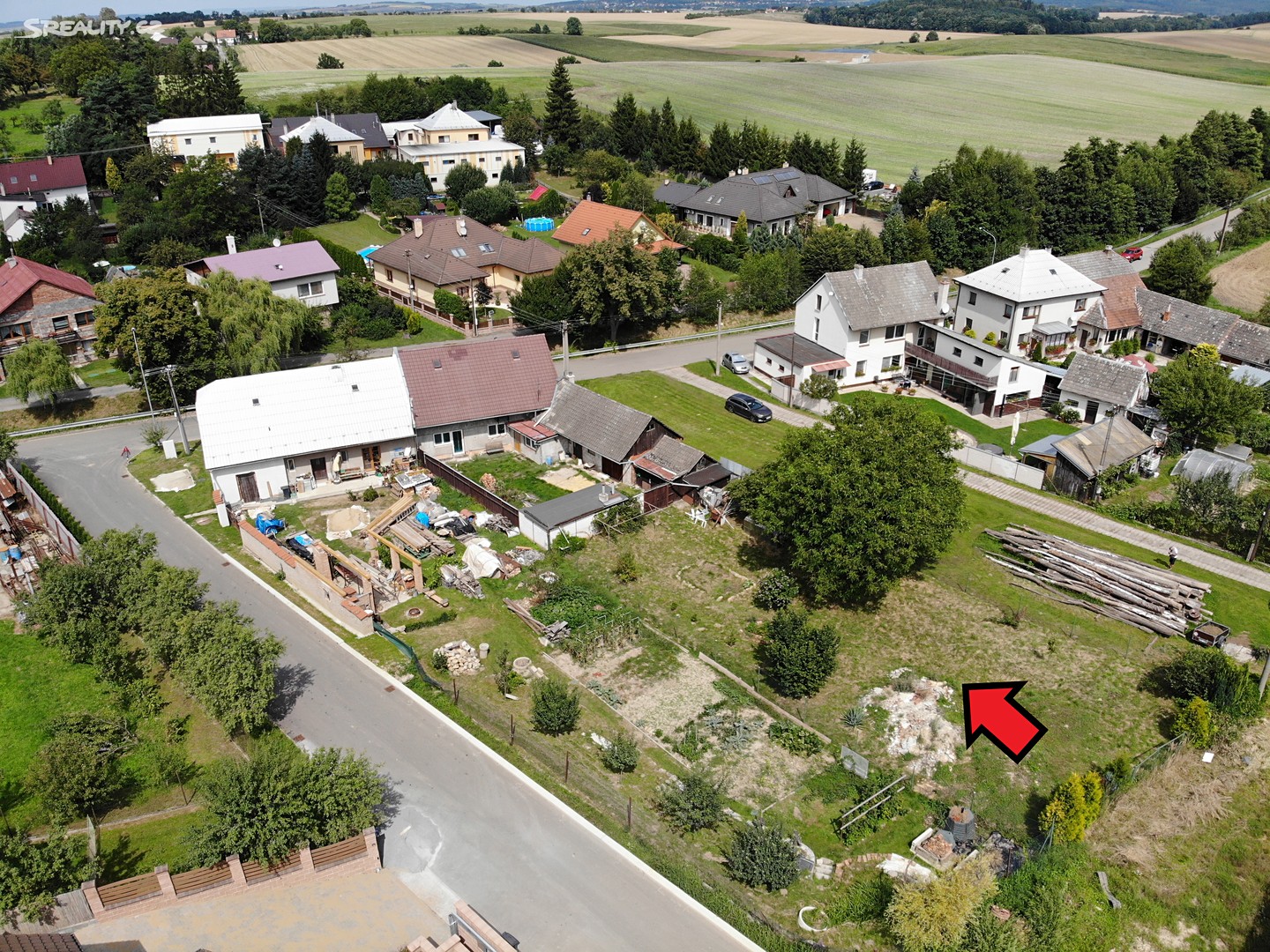 Prodej  stavebního pozemku 561 m², Lechotice, okres Kroměříž