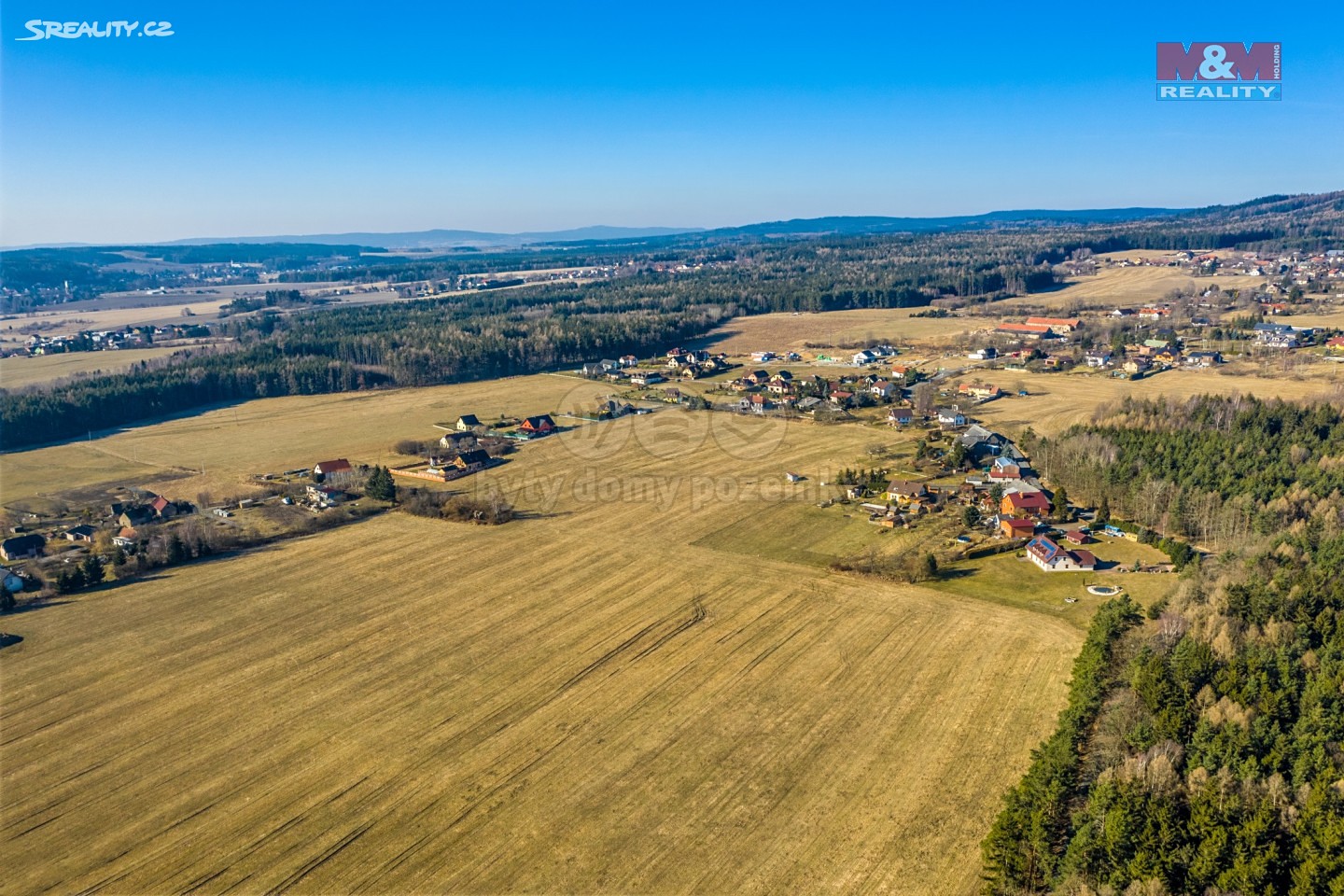 Prodej  stavebního pozemku 3 170 m², Příbram - Orlov, okres Příbram