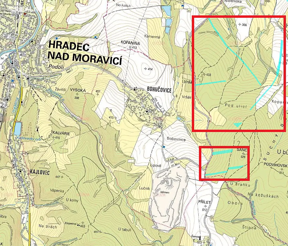 Prodej  lesa 4 107 m², Vršovice, okres Opava