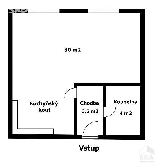 Pronájem bytu 1+kk 37 m² (Podkrovní), Máchova, Plzeň - Jižní Předměstí