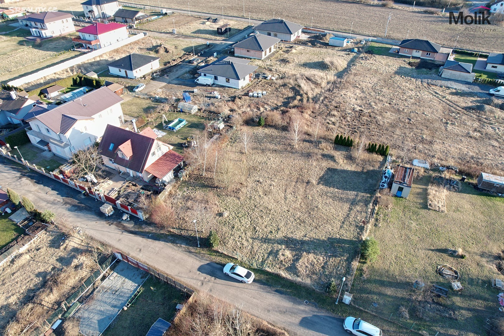 Prodej  stavebního pozemku 1 393 m², Srbice, okres Teplice