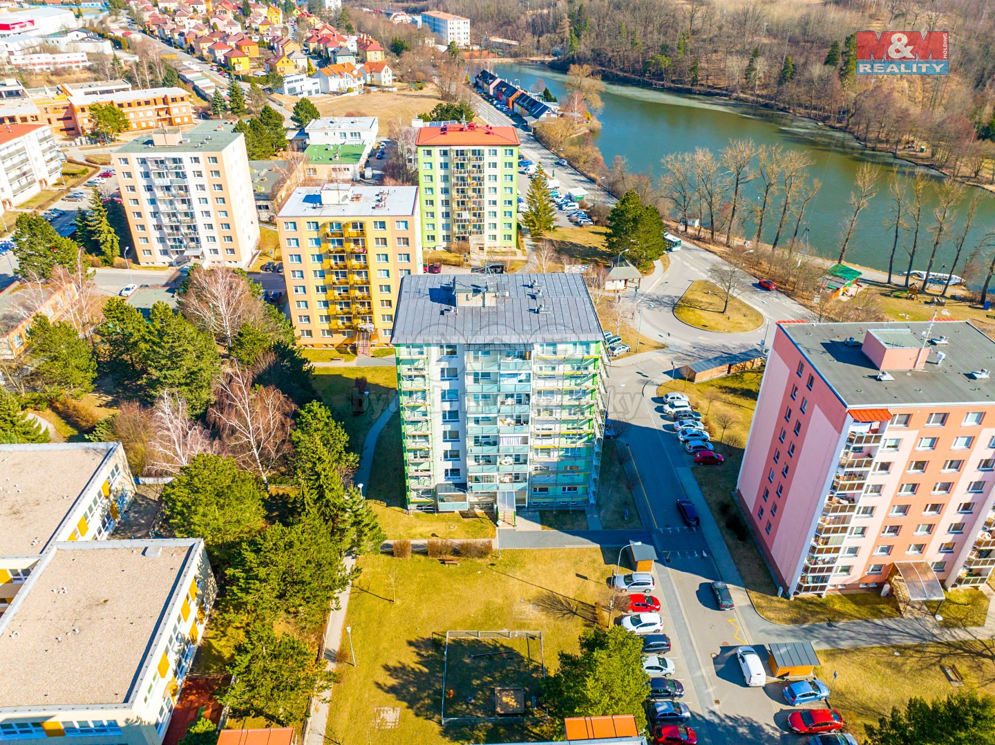Pronájem bytu 1+kk 31 m², Okružní, Třebíč - Borovina