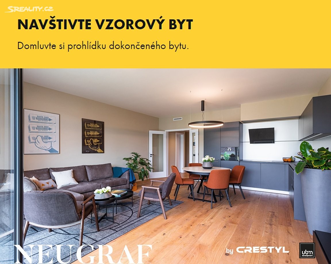 Prodej bytu atypické 118 m², Grafická, Praha 5 - Smíchov
