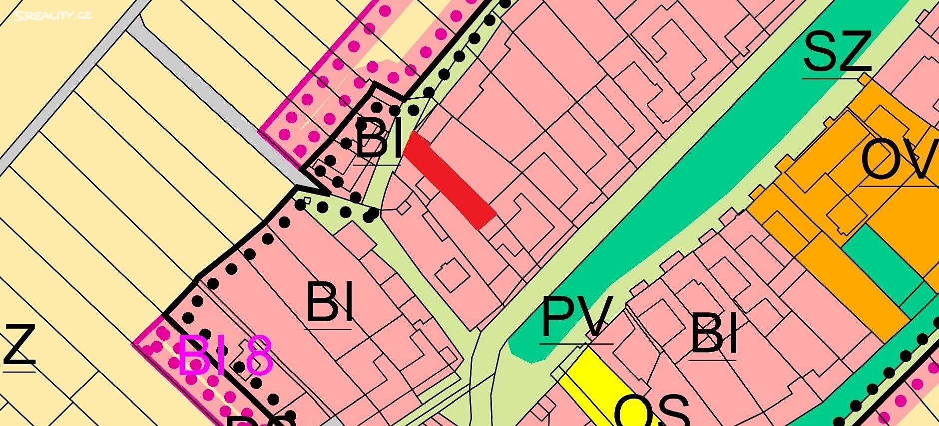 Prodej  stavebního pozemku 434 m², Kučerov, okres Vyškov