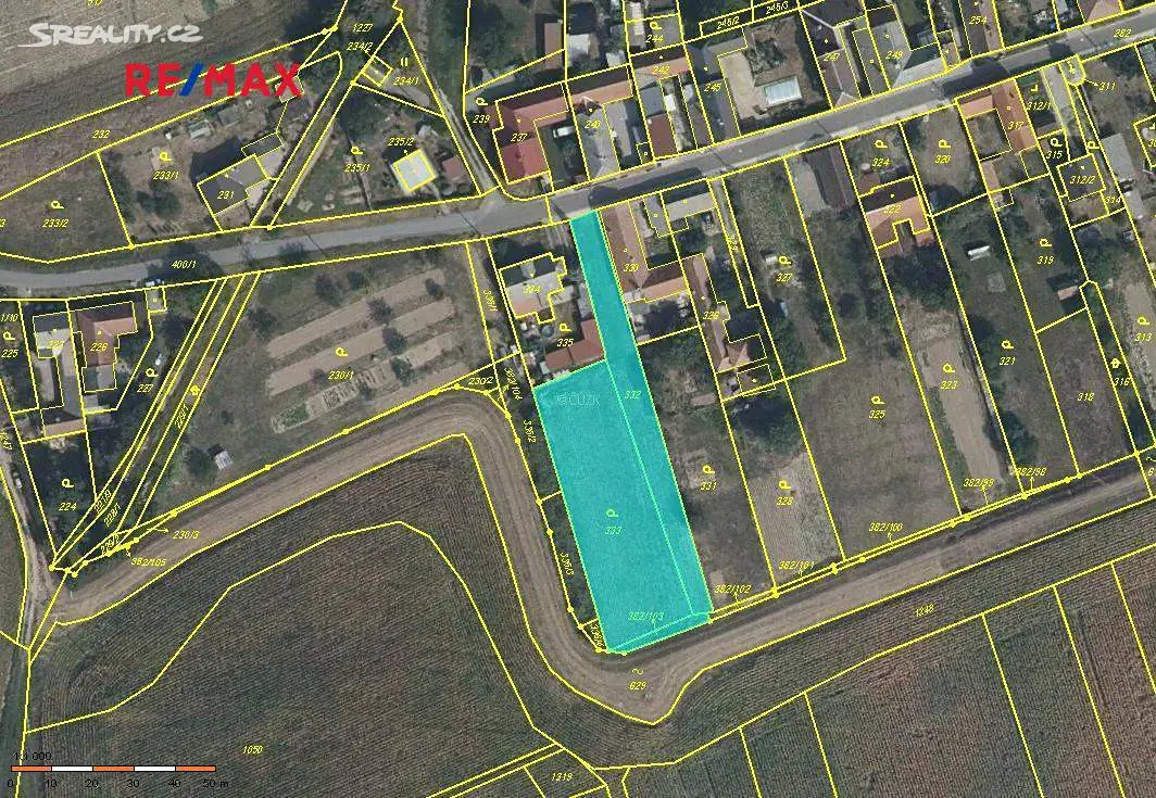 Prodej  stavebního pozemku 2 110 m², Moravičany, okres Šumperk