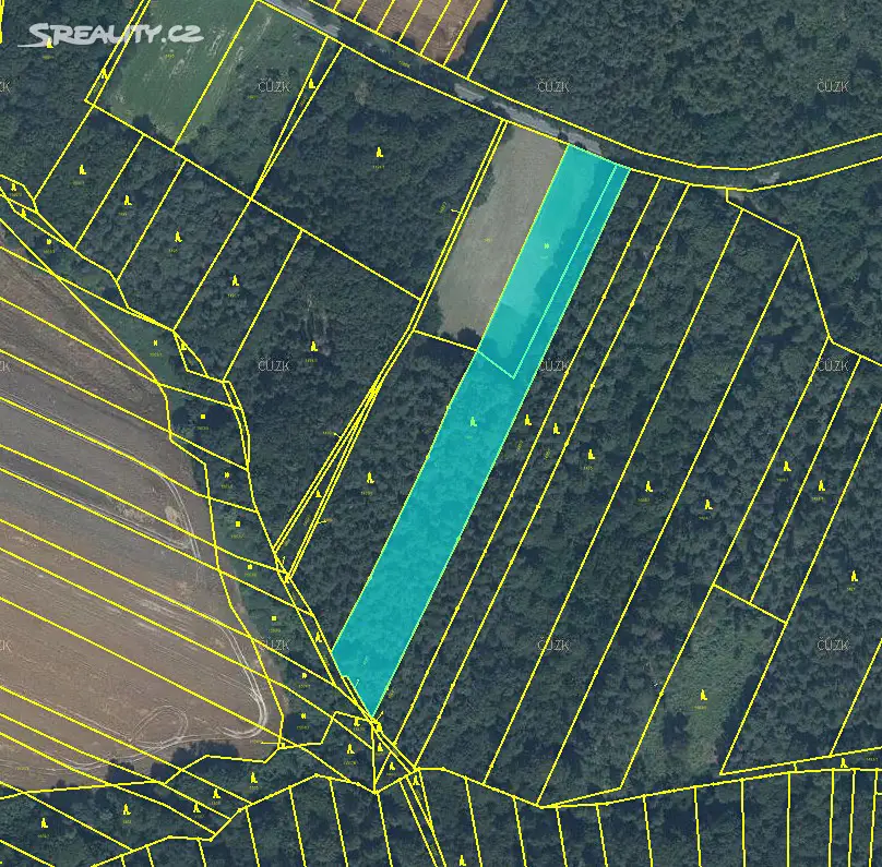 Prodej  lesa 1 220 m², Velká Polom, okres Ostrava-město