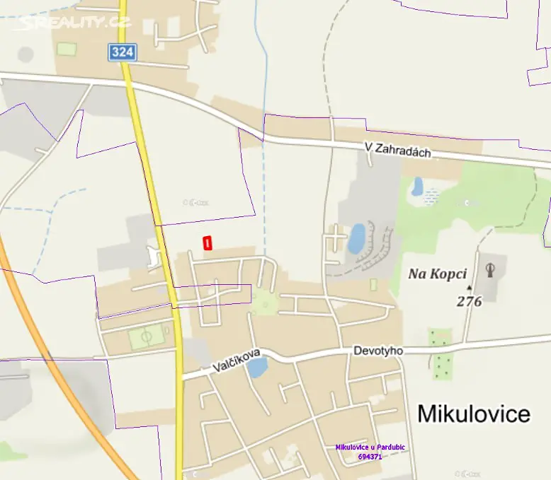 Prodej  stavebního pozemku 545 m², Pardubice, okres Pardubice