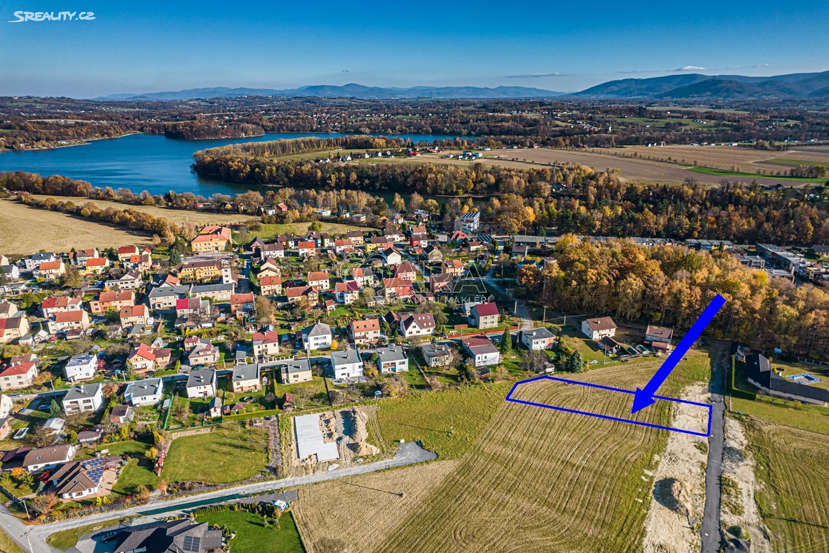 Prodej  stavebního pozemku 1 715 m², Lučina, okres Frýdek-Místek