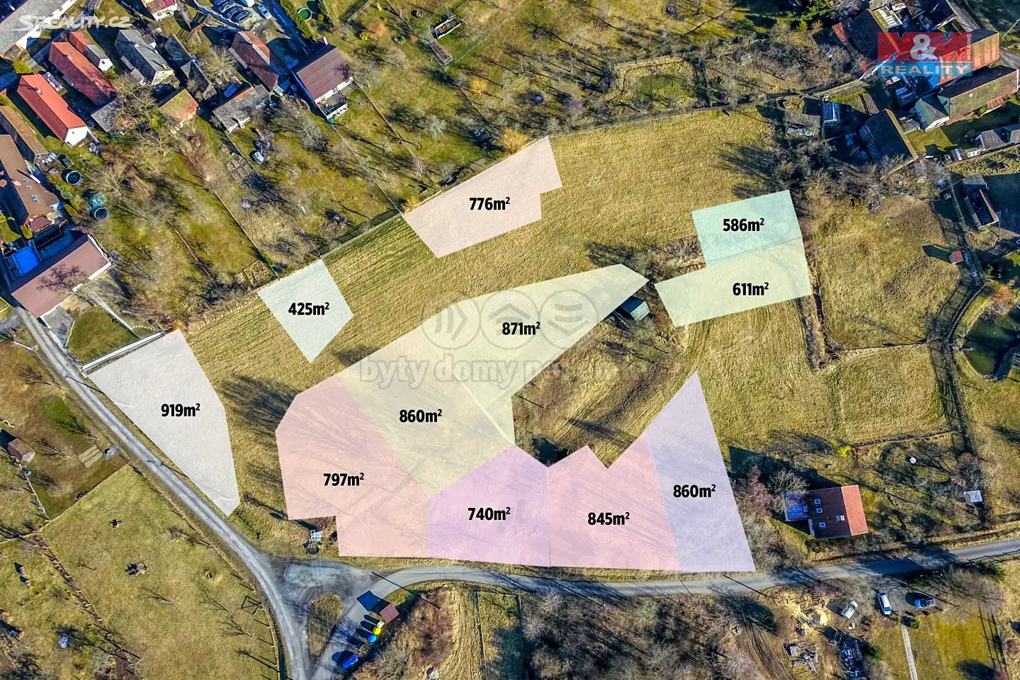 Prodej  stavebního pozemku 11 083 m², Švihov - Kaliště, okres Klatovy