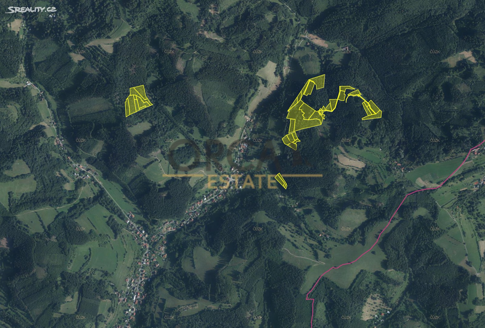 Prodej  lesa 16 210 m², Hovězí, okres Vsetín