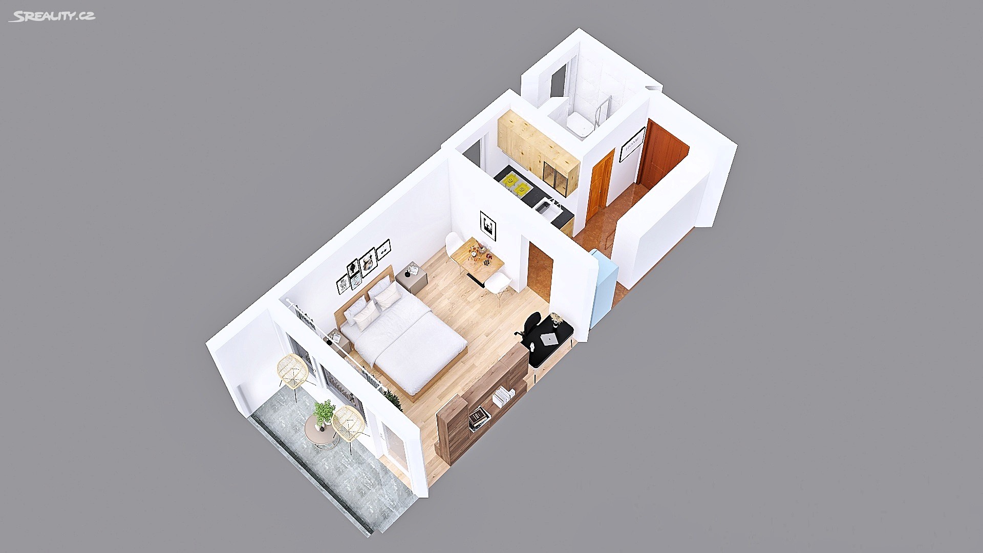 Prodej bytu 1+1 28 m², Budovatelů, Jablonec nad Nisou