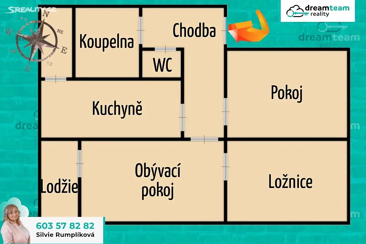 Prodej bytu 3+1 84 m², Malá Bystřice, okres Vsetín
