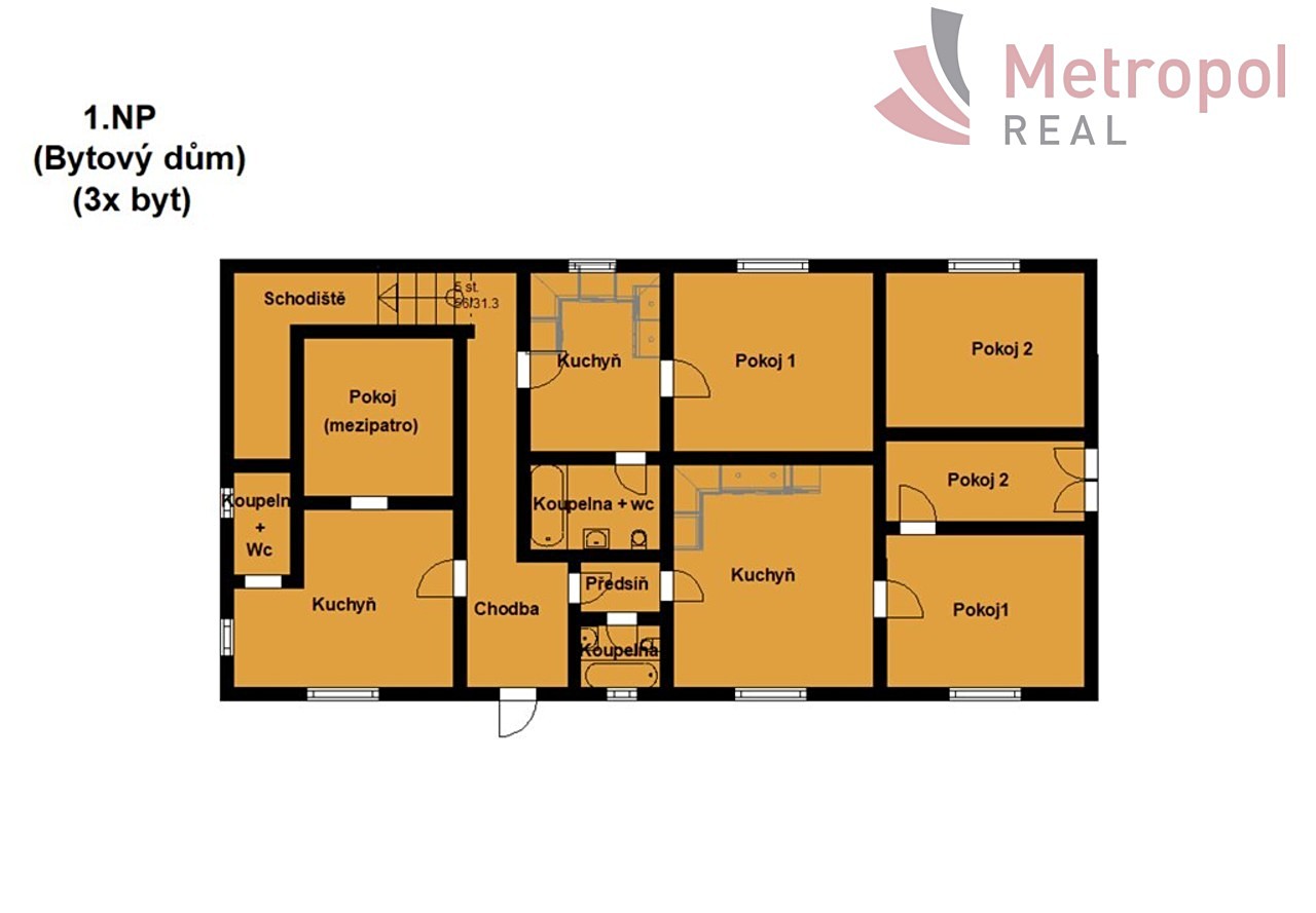Prodej  vícegeneračního domu 901 m², pozemek 1 100 m², Stará Kysibelská, Karlovy Vary - Drahovice
