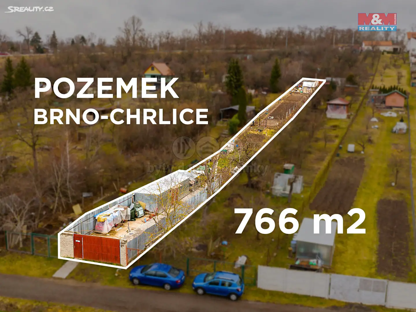 Prodej  stavebního pozemku 766 m², Brno - Chrlice, okres Brno-město