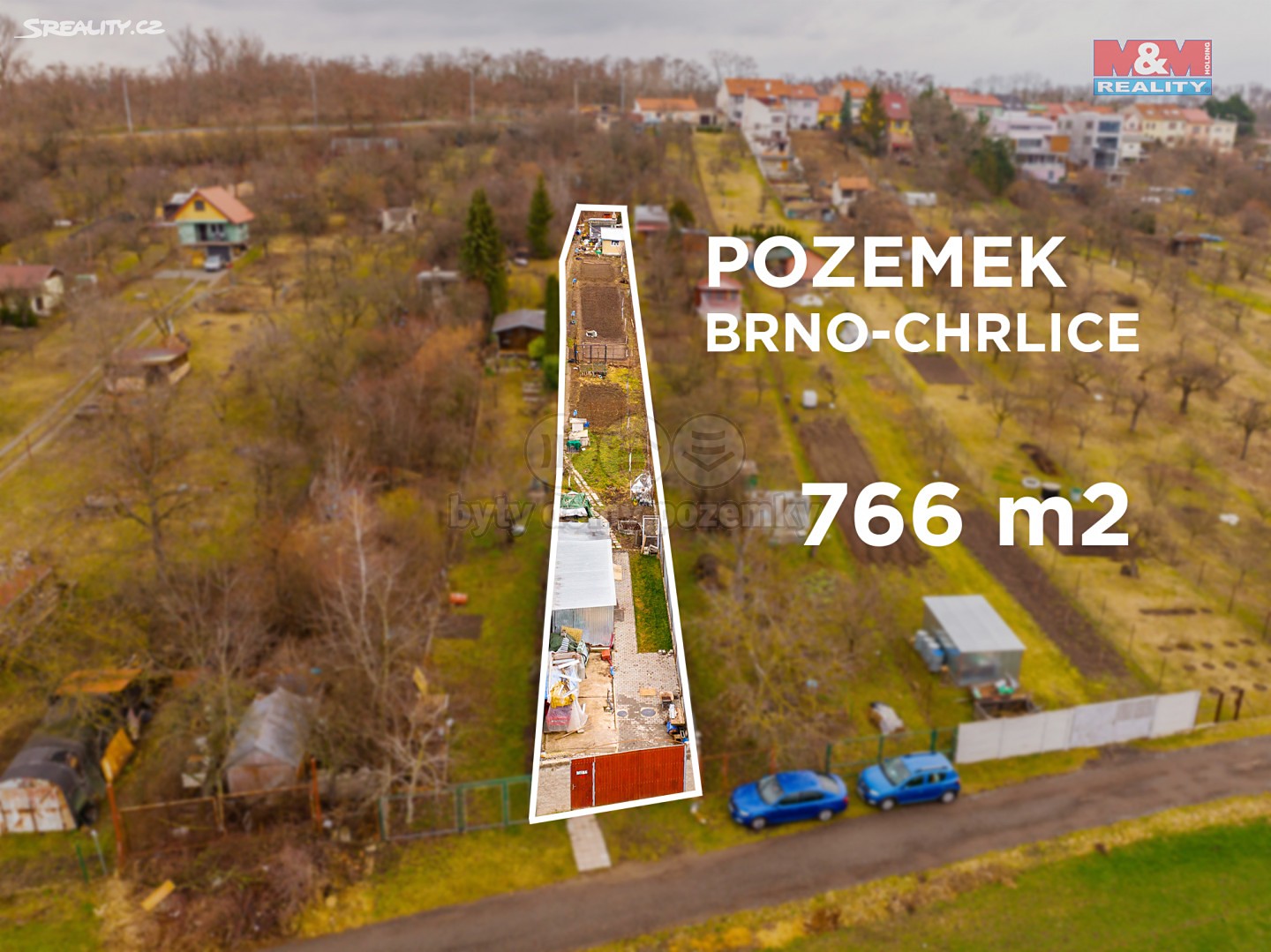 Prodej  stavebního pozemku 766 m², Brno - Chrlice, okres Brno-město