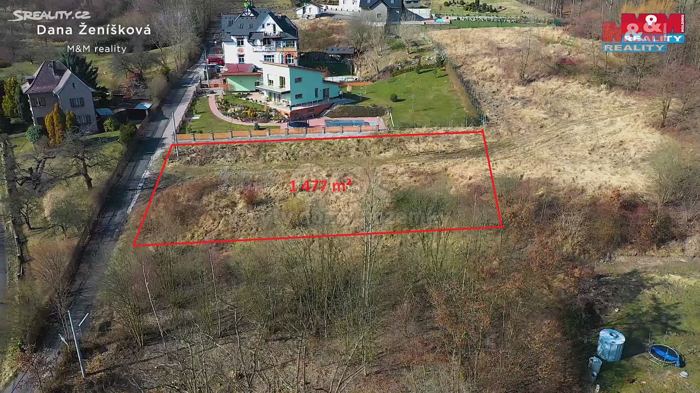 Prodej  stavebního pozemku 1 477 m², Děčín - Děčín VII-Chrochvice, okres Děčín