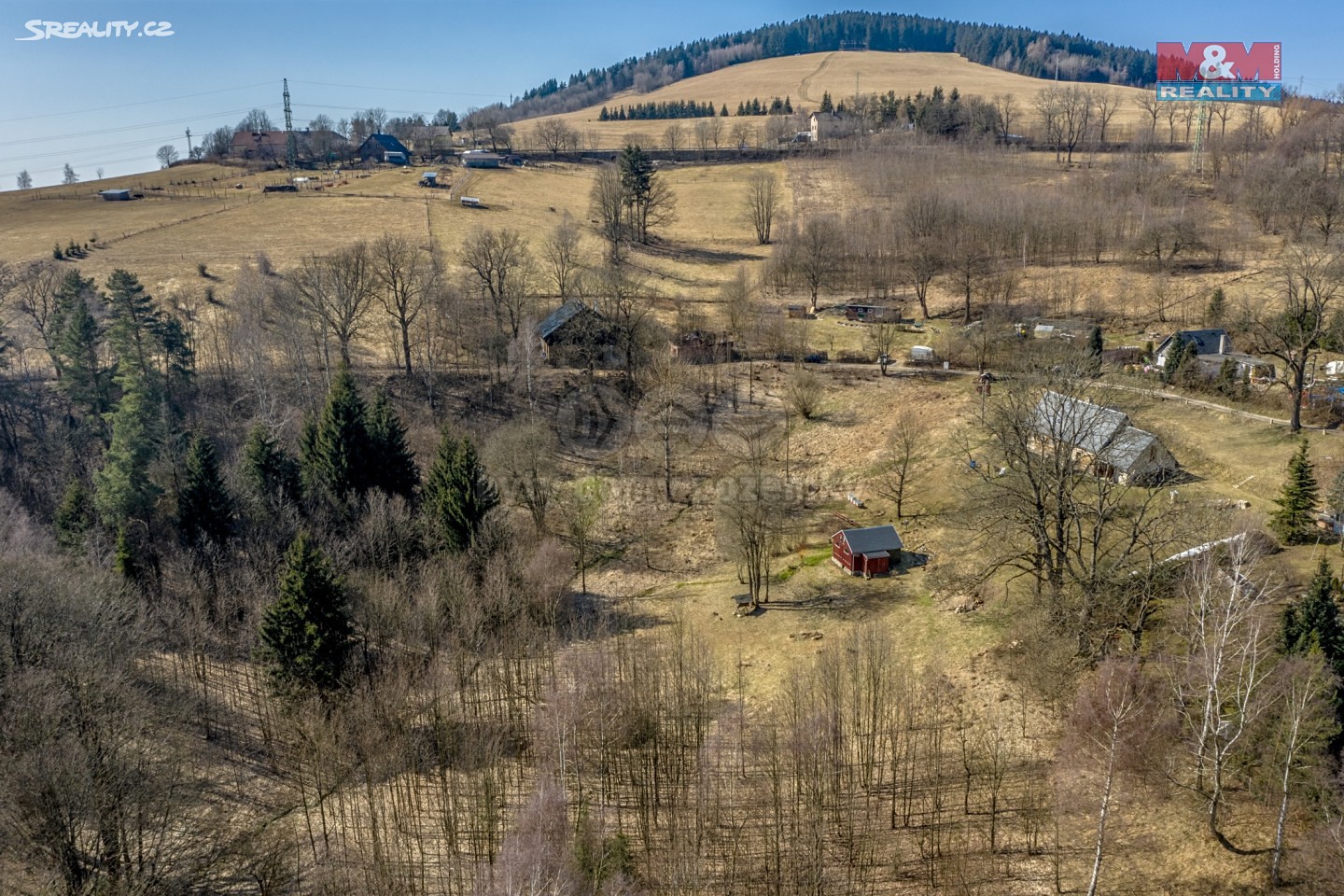 Prodej  stavebního pozemku 6 384 m², Hodkovice nad Mohelkou - Záskalí, okres Liberec