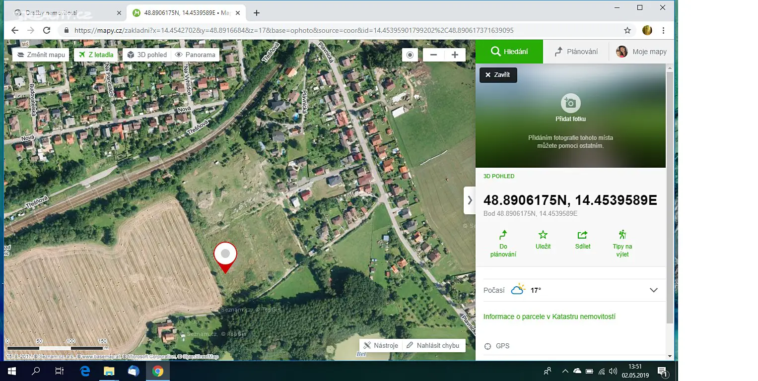 Prodej  stavebního pozemku 761 m², Kamenný Újezd, okres České Budějovice