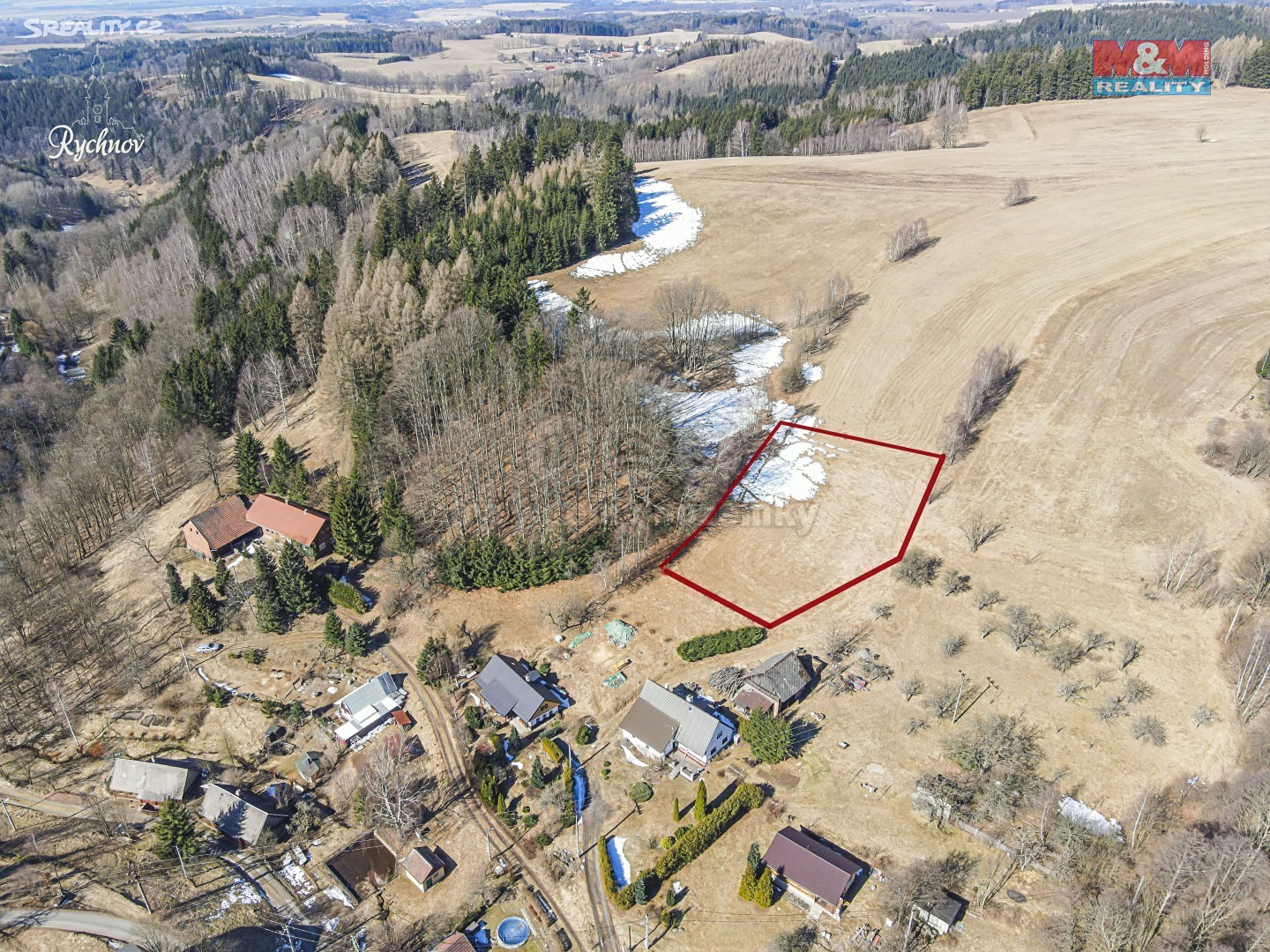 Prodej  stavebního pozemku 2 745 m², Kounov - Nedvězí, okres Rychnov nad Kněžnou