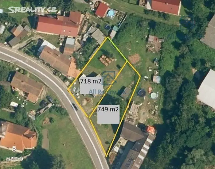 Prodej  stavebního pozemku 749 m², Lipoltice, okres Pardubice