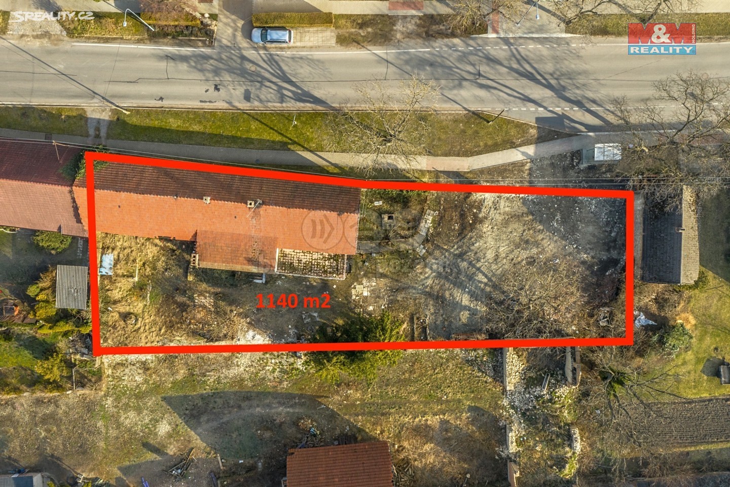 Prodej  stavebního pozemku 1 140 m², Opočnice, okres Nymburk