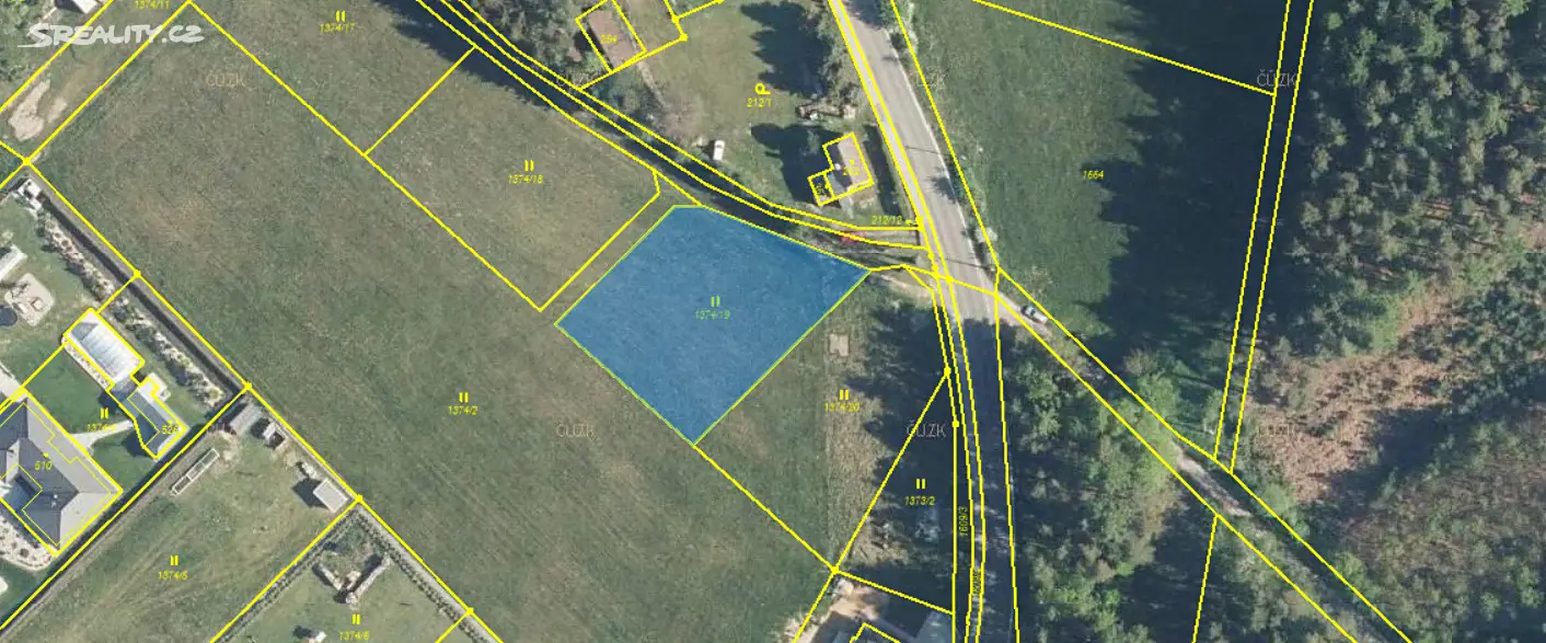 Prodej  stavebního pozemku 1 461 m², Vítězná, okres Trutnov