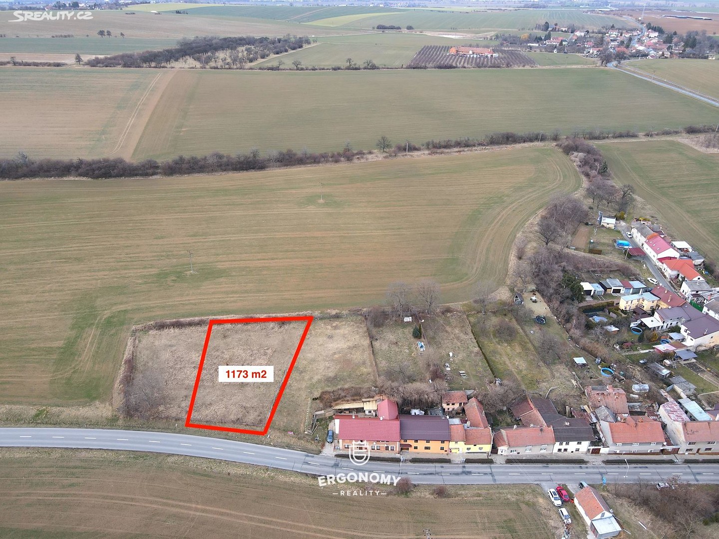 Prodej  stavebního pozemku 1 173 m², Zlobice, okres Kroměříž