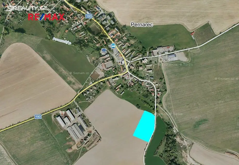 Prodej  komerčního pozemku 12 887 m², Pernarec, okres Plzeň-sever