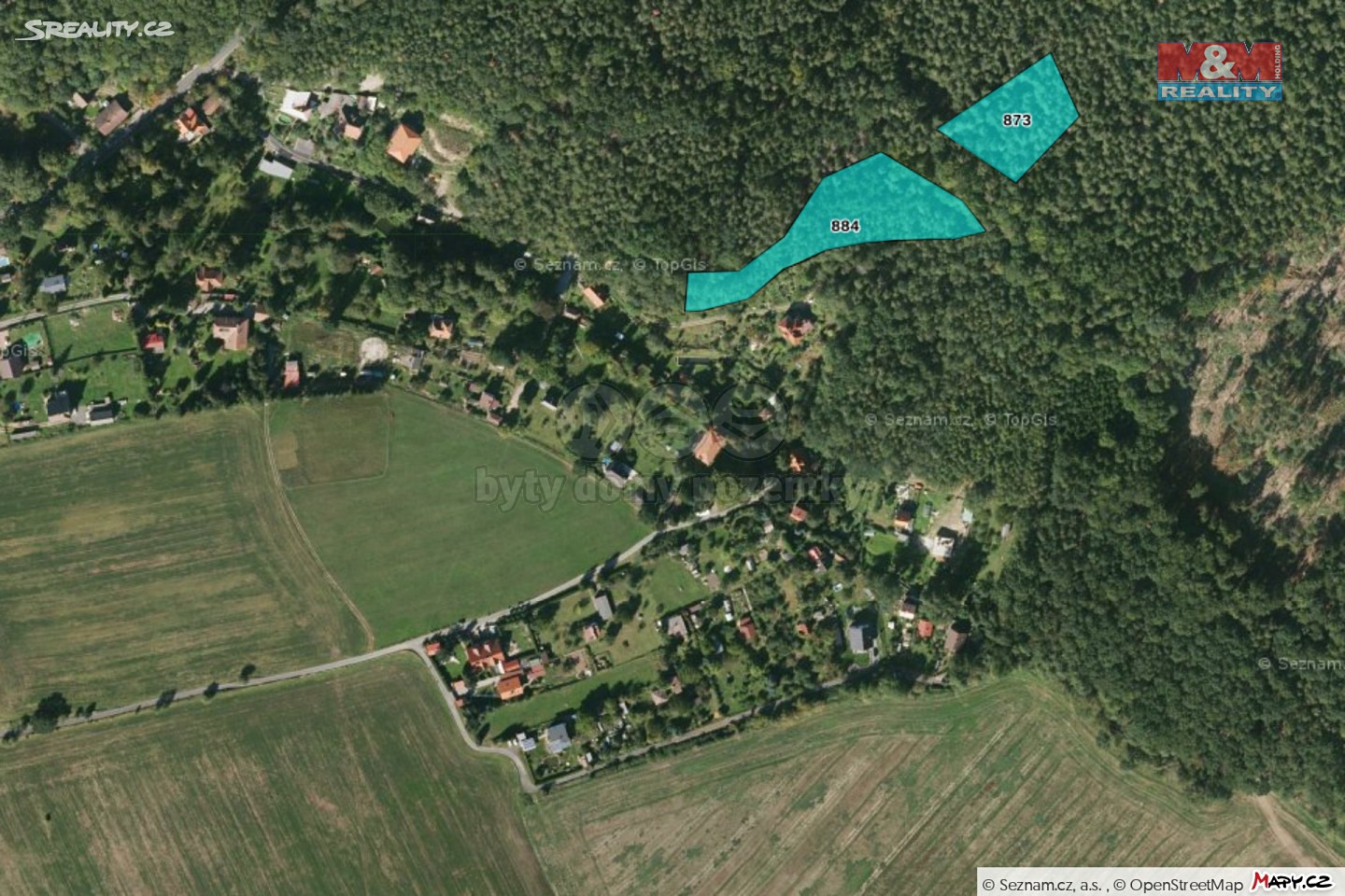 Prodej  lesa 7 046 m², Plzeň - Újezd, okres Plzeň-město
