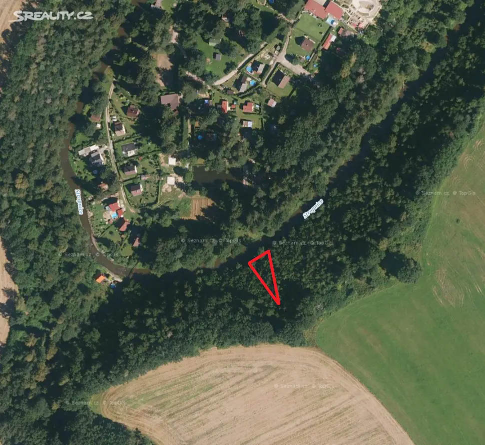 Prodej  lesa 310 m², Římov - Dolní Stropnice, okres České Budějovice