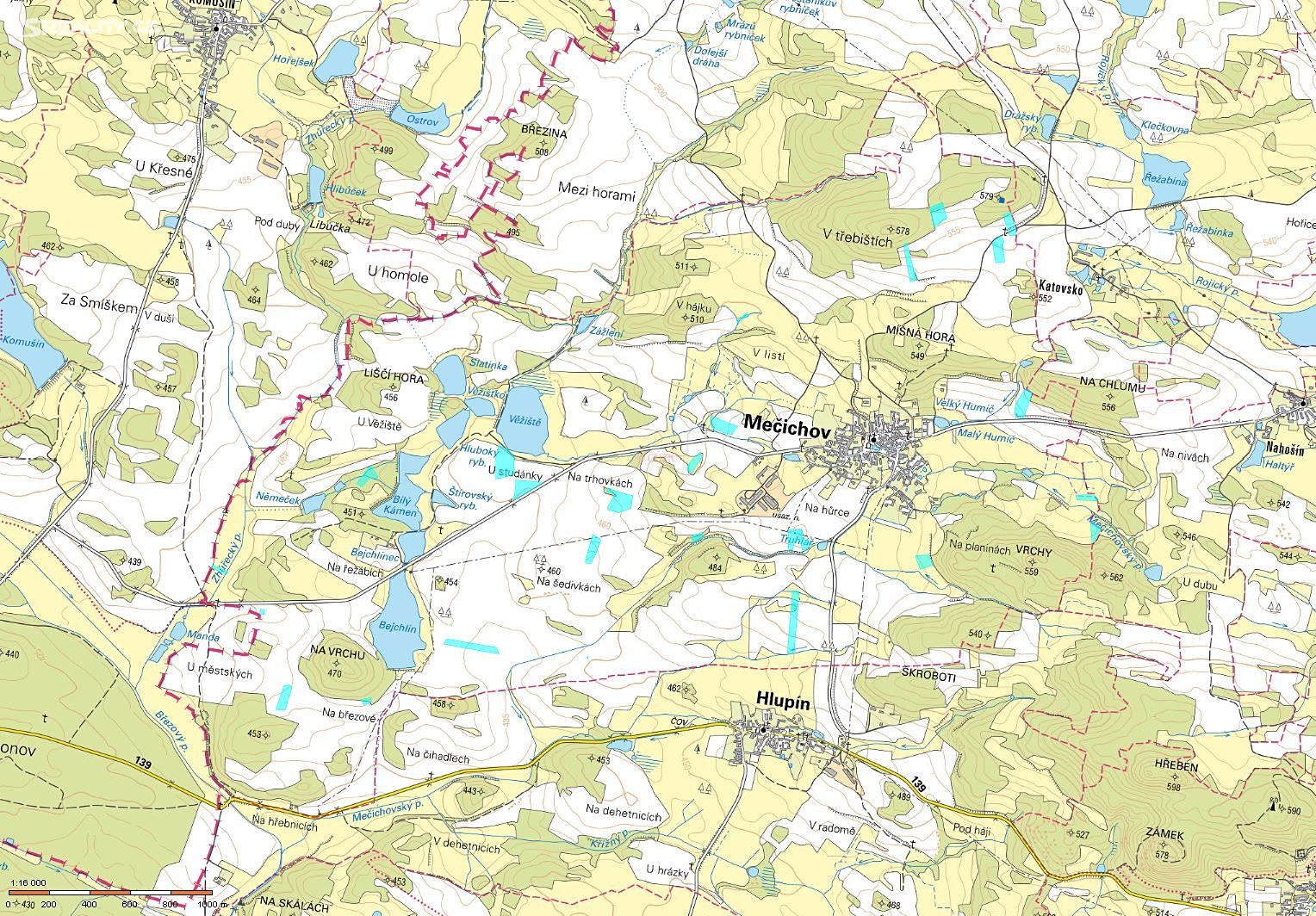 Prodej  pole 100 695 m², Mečichov, okres Strakonice