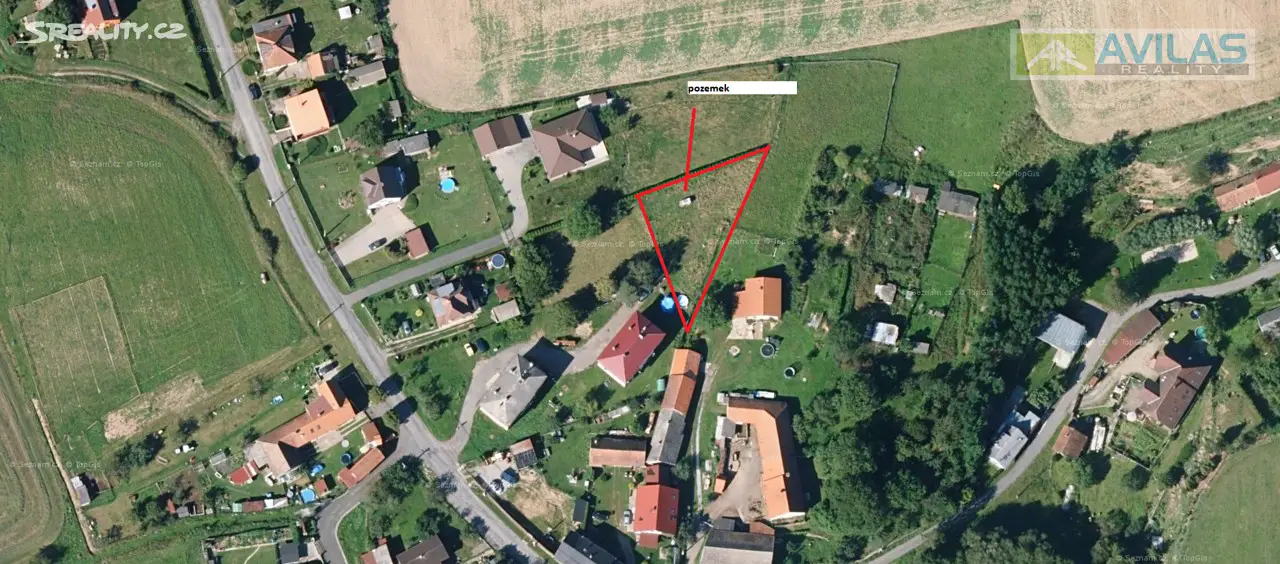 Prodej  stavebního pozemku 764 m², Chářovice, okres Benešov