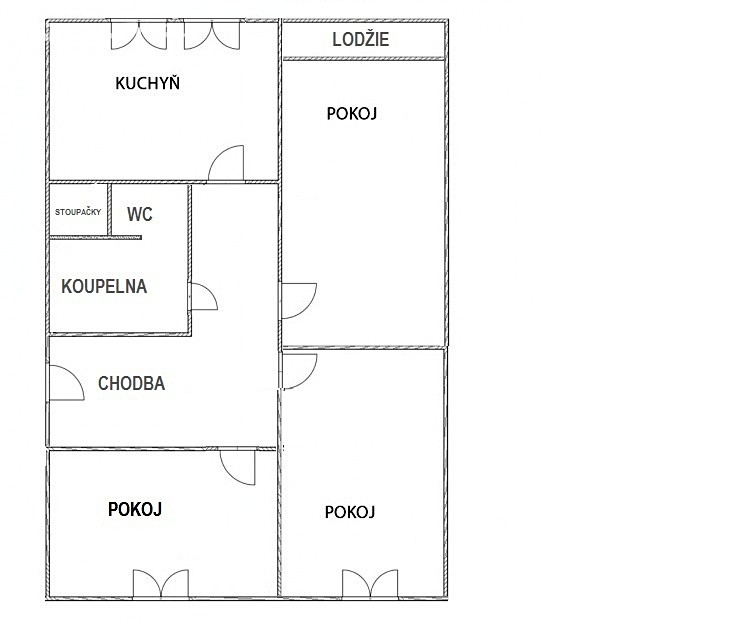 Prodej bytu 3+1 76 m², Dlouhá, Trutnov - Horní Staré Město