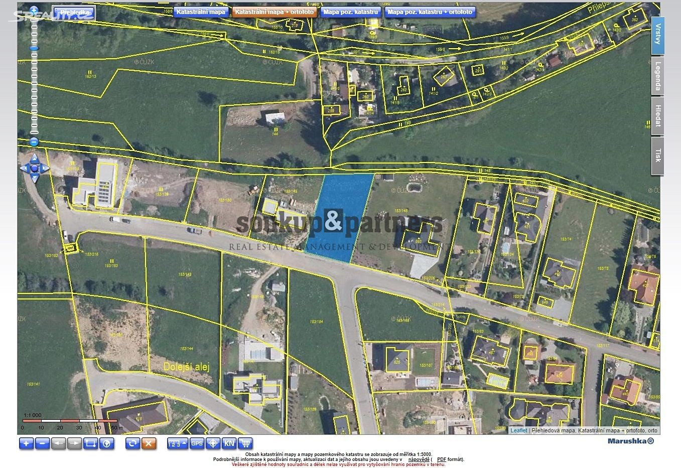 Prodej  stavebního pozemku 1 157 m², Chrustenice, okres Beroun