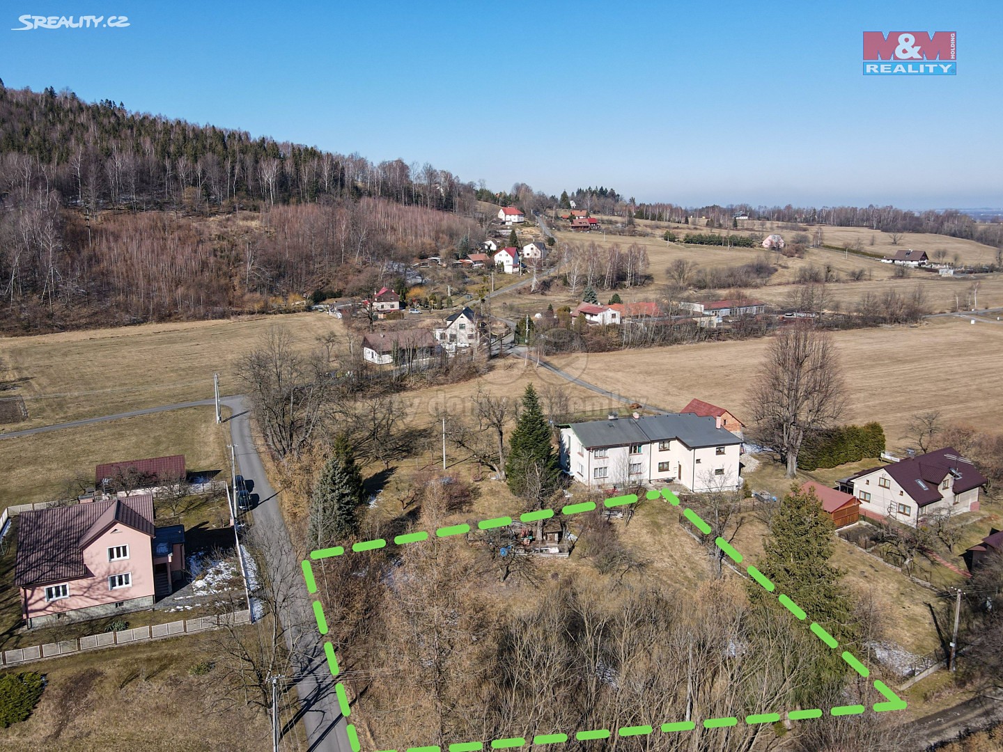 Prodej  stavebního pozemku 1 600 m², Raškovice, okres Frýdek-Místek
