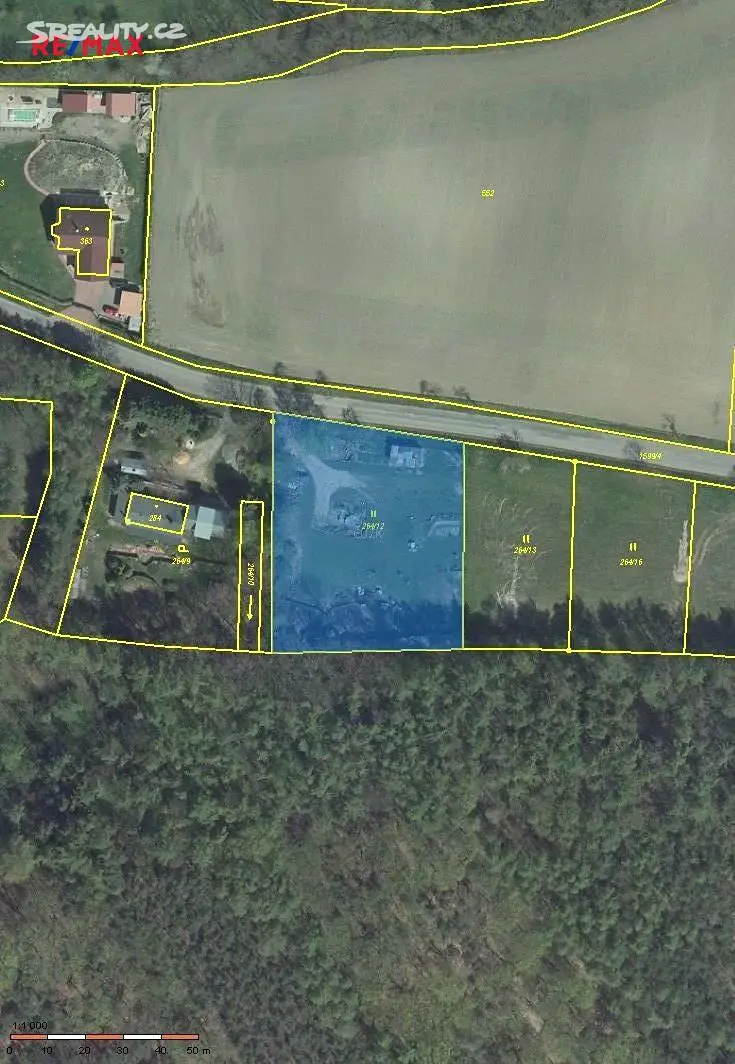 Prodej  stavebního pozemku 3 000 m², Vraný, okres Kladno