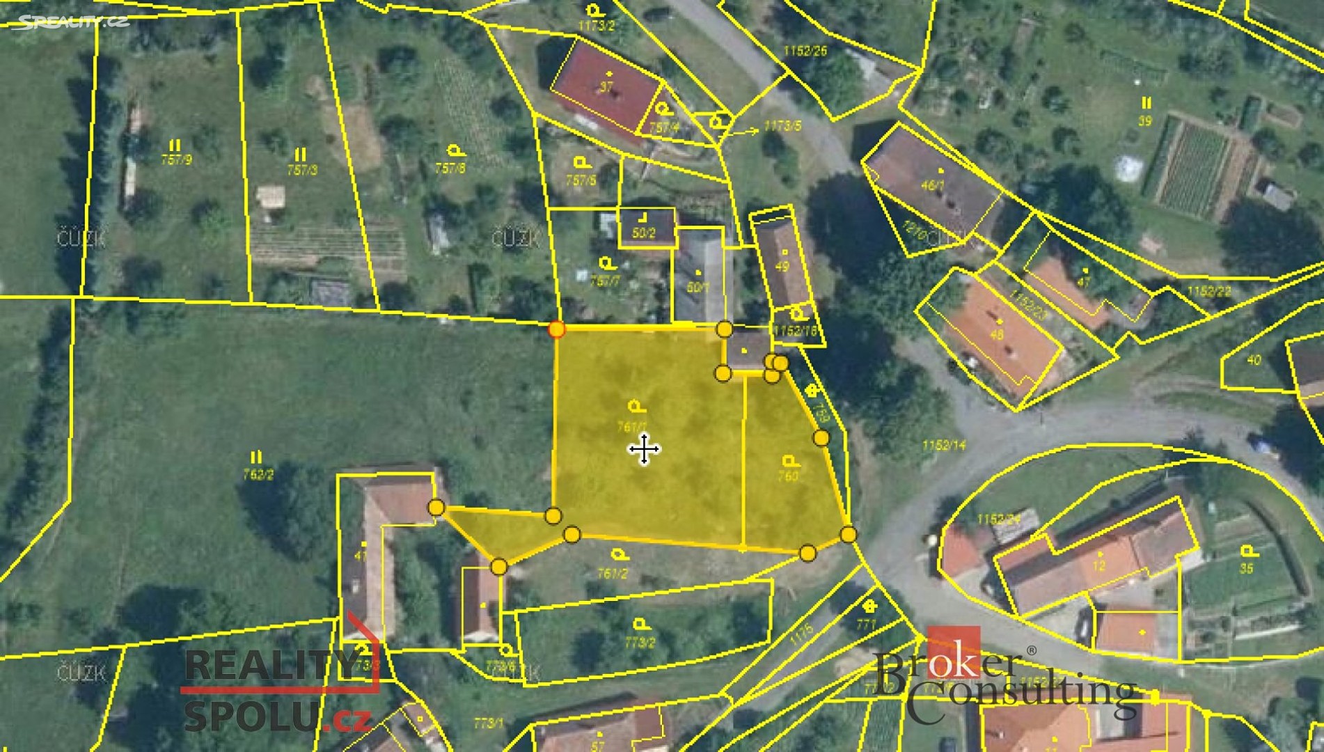 Prodej  stavebního pozemku 1 337 m², Žihobce, okres Klatovy