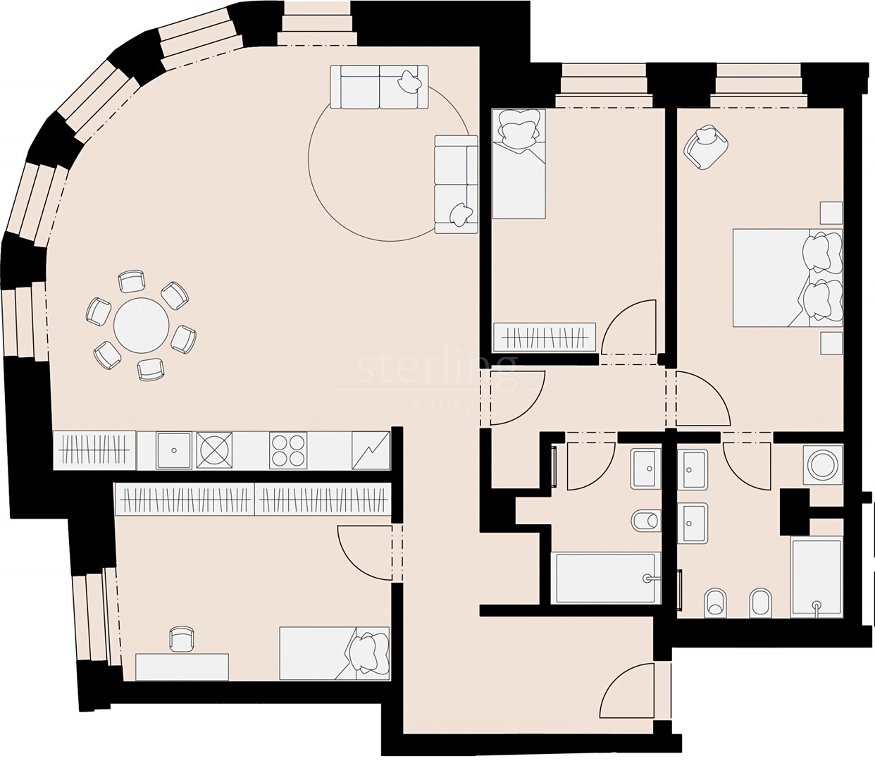 Pronájem bytu 4+kk 102 m², U Půjčovny, Praha 1 - Nové Město