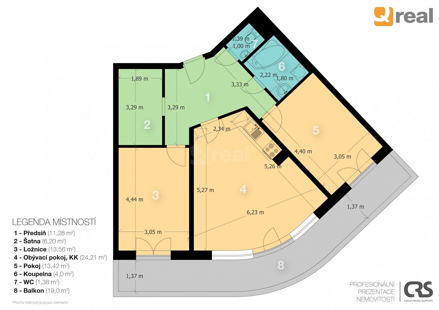 Prodej bytu 3+kk 96 m², Kamelova, Praha 10 - Záběhlice