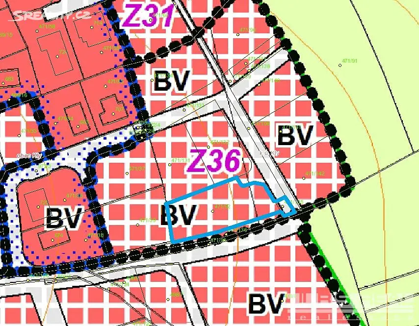 Prodej  stavebního pozemku 1 219 m², Kly, okres Mělník