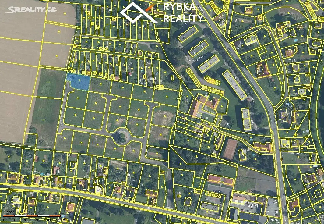 Prodej  stavebního pozemku 975 m², Kunín, okres Nový Jičín