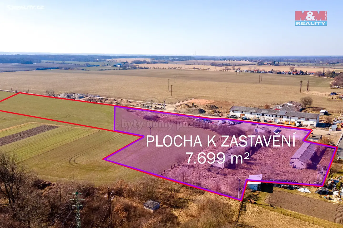 Prodej  stavebního pozemku 16 333 m², Pardubice - Lány na Důlku, okres Pardubice