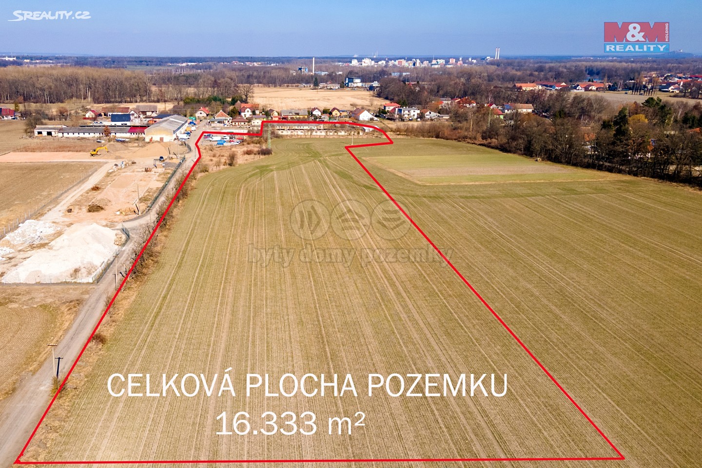 Prodej  stavebního pozemku 16 333 m², Pardubice - Lány na Důlku, okres Pardubice