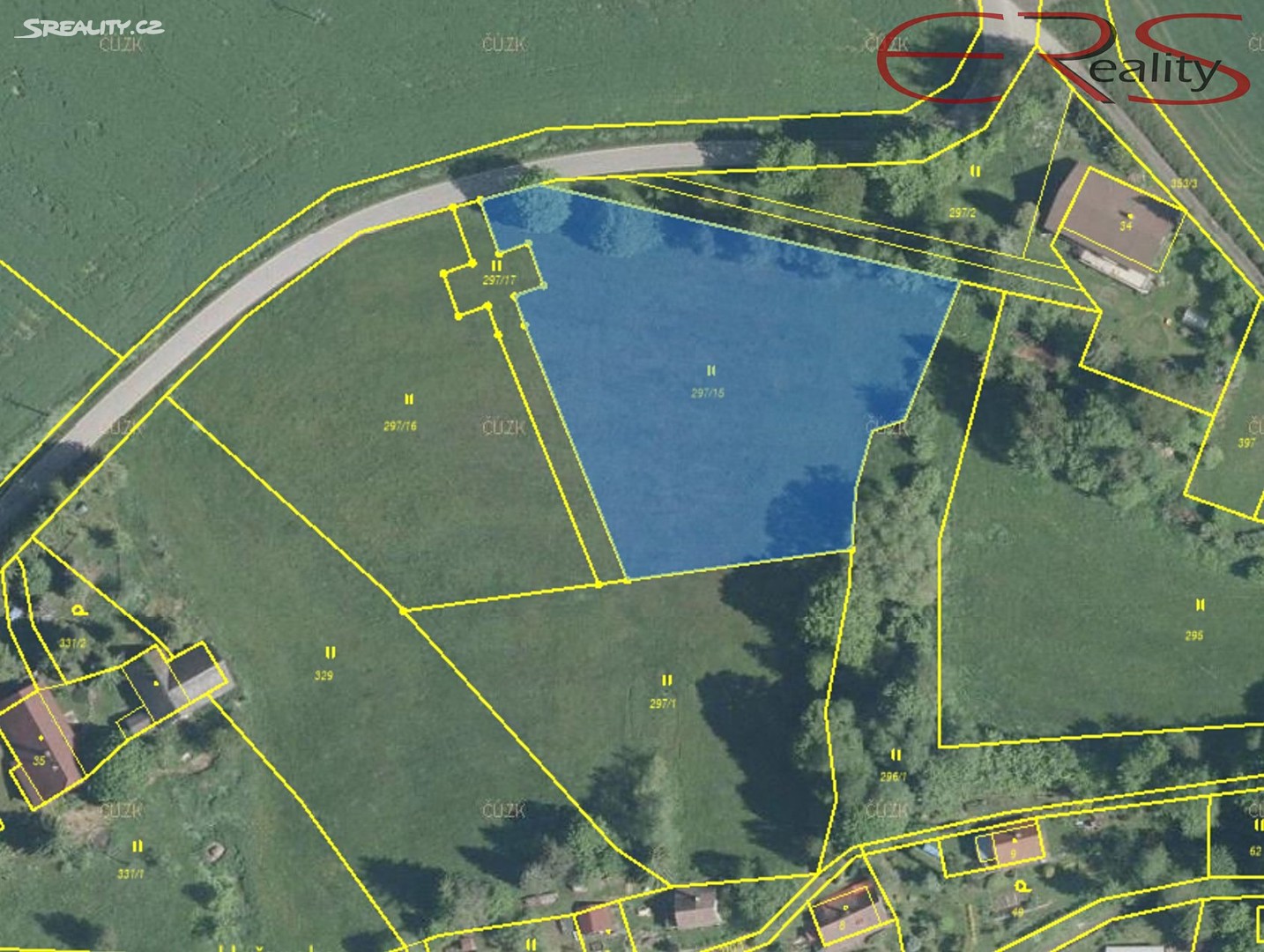 Prodej  stavebního pozemku 3 627 m², Slaná - Hořensko, okres Semily