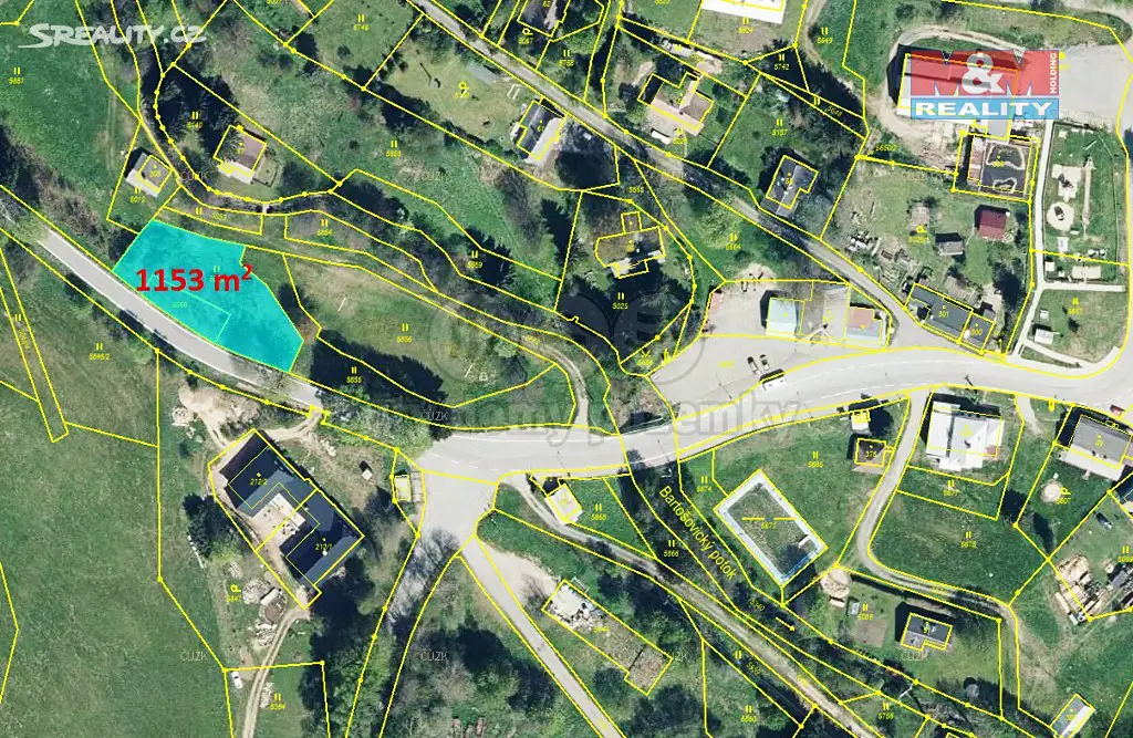 Prodej  pozemku 1 153 m², Bartošovice v Orlických horách, okres Rychnov nad Kněžnou