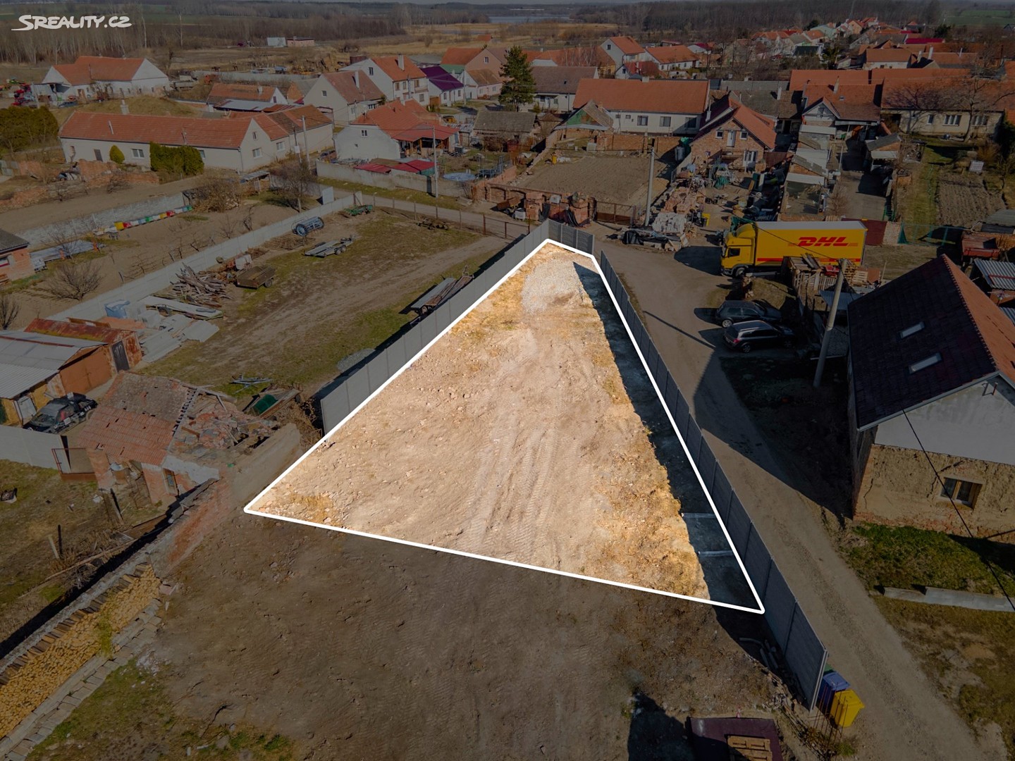Prodej  stavebního pozemku 511 m², Vlasatice, okres Brno-venkov