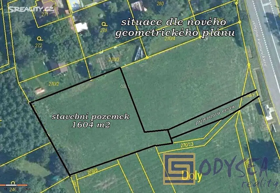 Prodej  stavebního pozemku 1 604 m², Skotnice, okres Nový Jičín