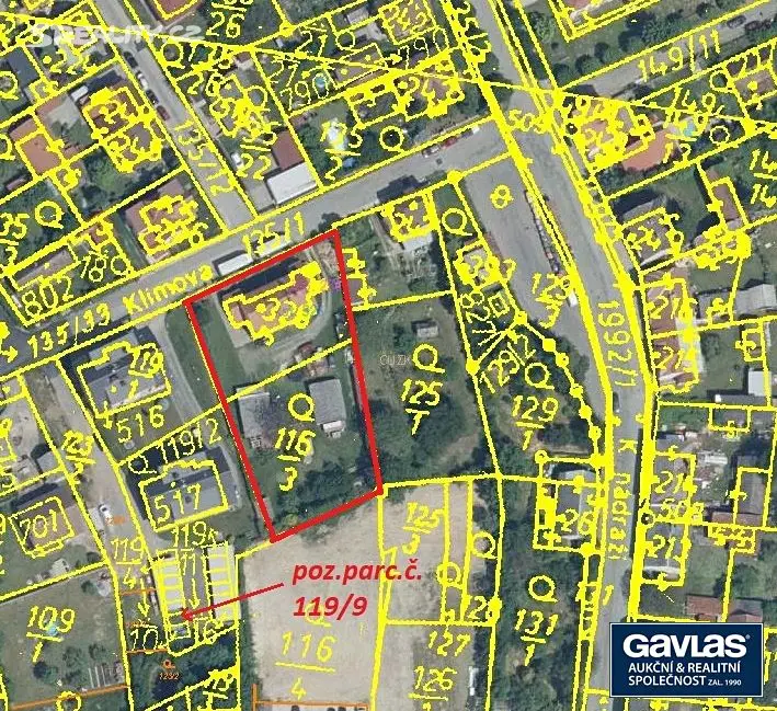 Prodej  stavebního pozemku 2 148 m², Kácov, okres Kutná Hora