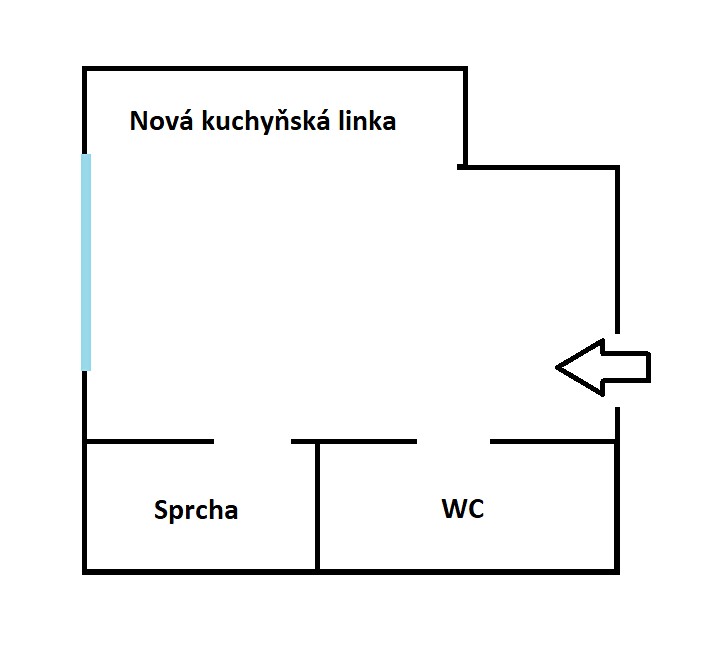 Pronájem bytu 1+kk 18 m², nám. Štefánikovo, Liberec - Liberec I-Staré Město
