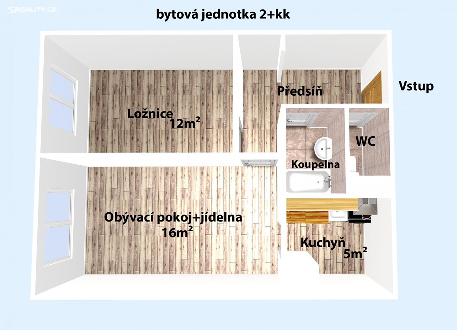 Pronájem bytu 2+kk 45 m², Ke Kurtům, Praha 4 - Písnice